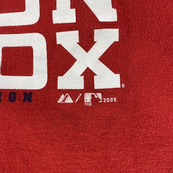 Vintage Boston Red Sox T-Shirt Mens Medium Red MLB Baseball Majestic Tee - Picture 4 of 11